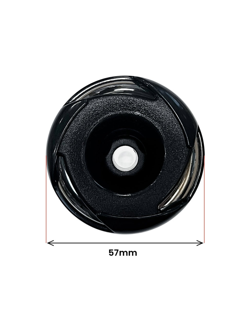 Direkte dyse 57 mm Stål-Sort