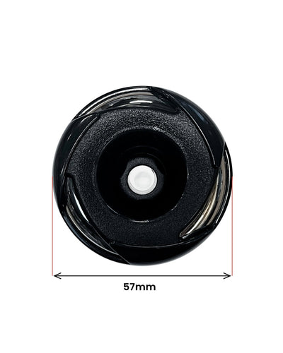 Direkte dyse 57 mm Stål-Sort