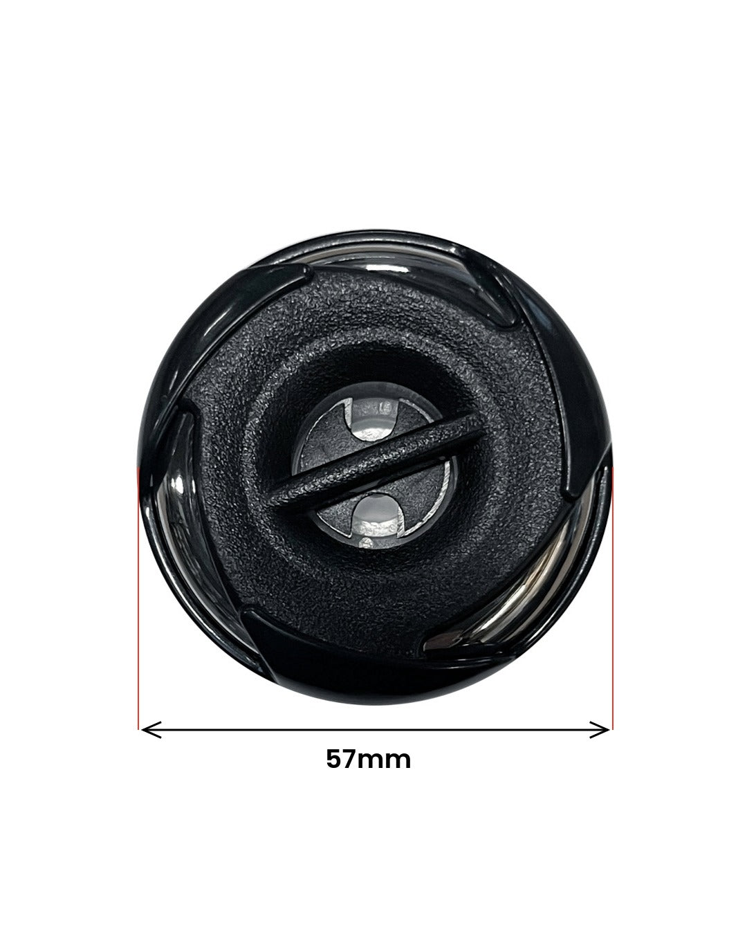 Roterende dyse 57 mm Stål-Sort