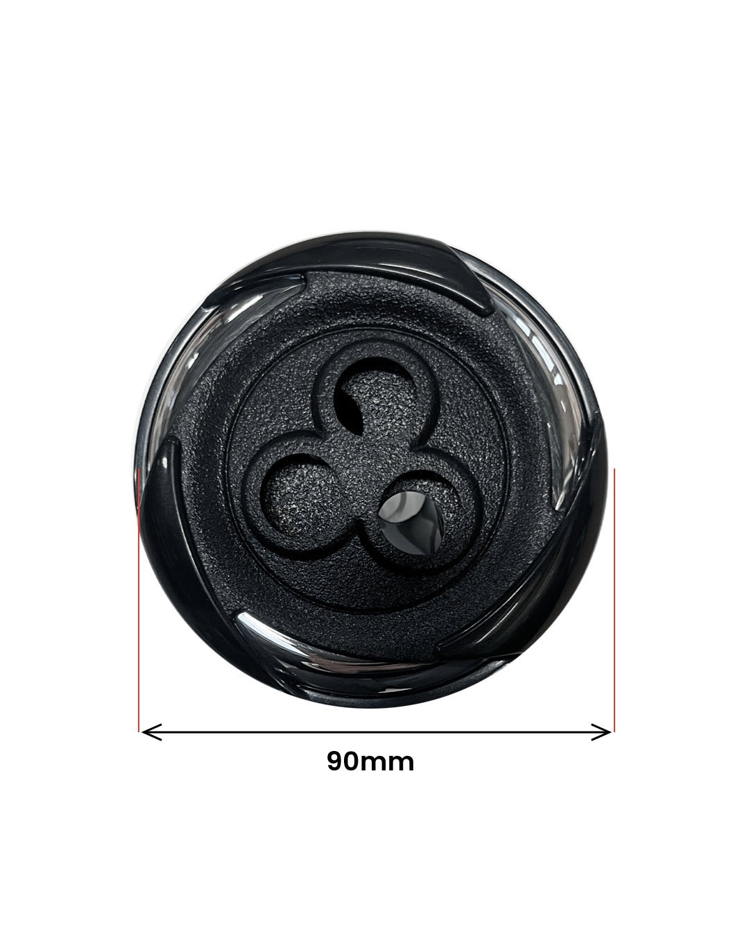 Roterende dyse 90 mm Stål-Sort