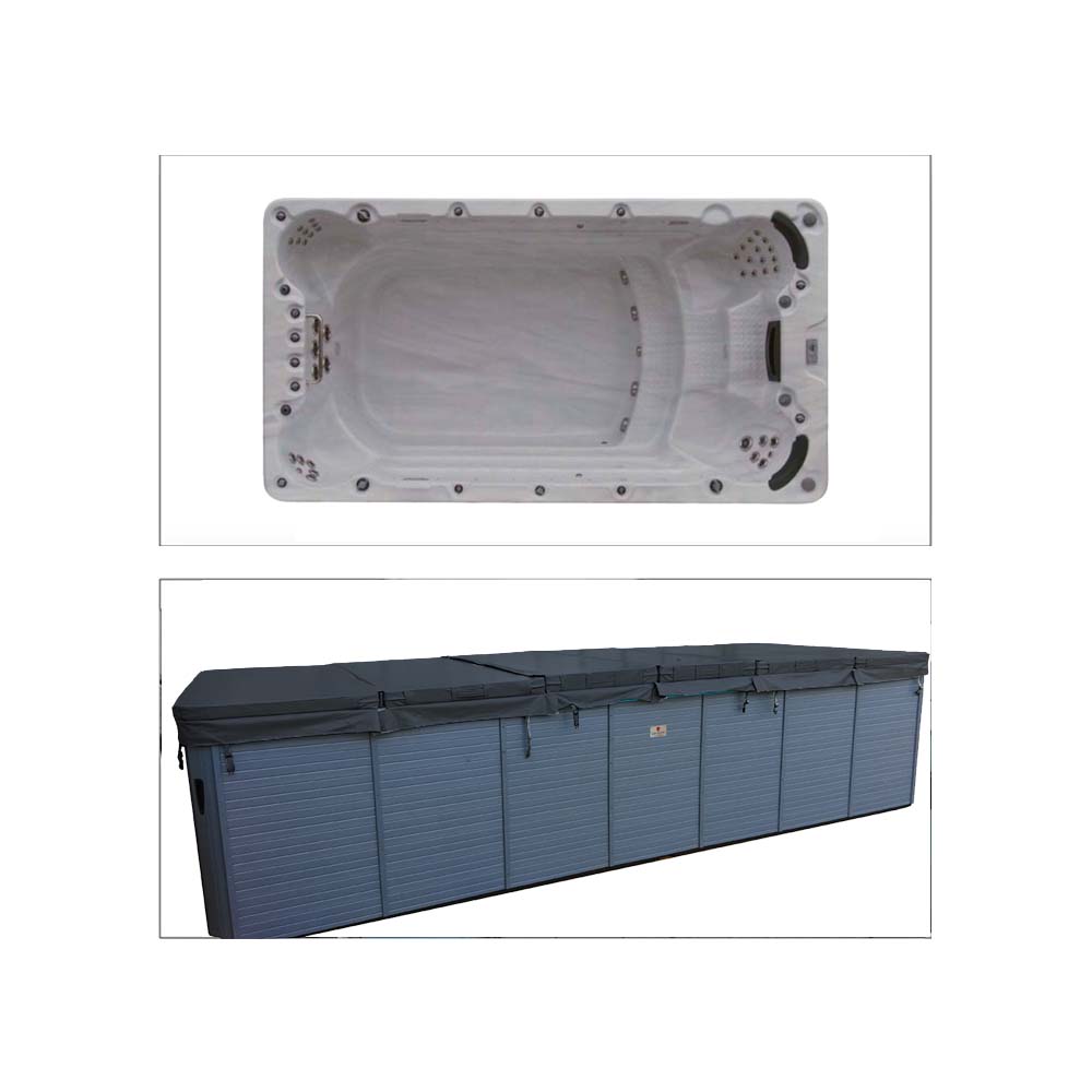 Swimspa cover 228 x 421 cm - Mørkegrå